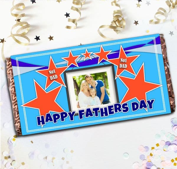 Personalised Fathers Day Milk Chocolate Bar - N62