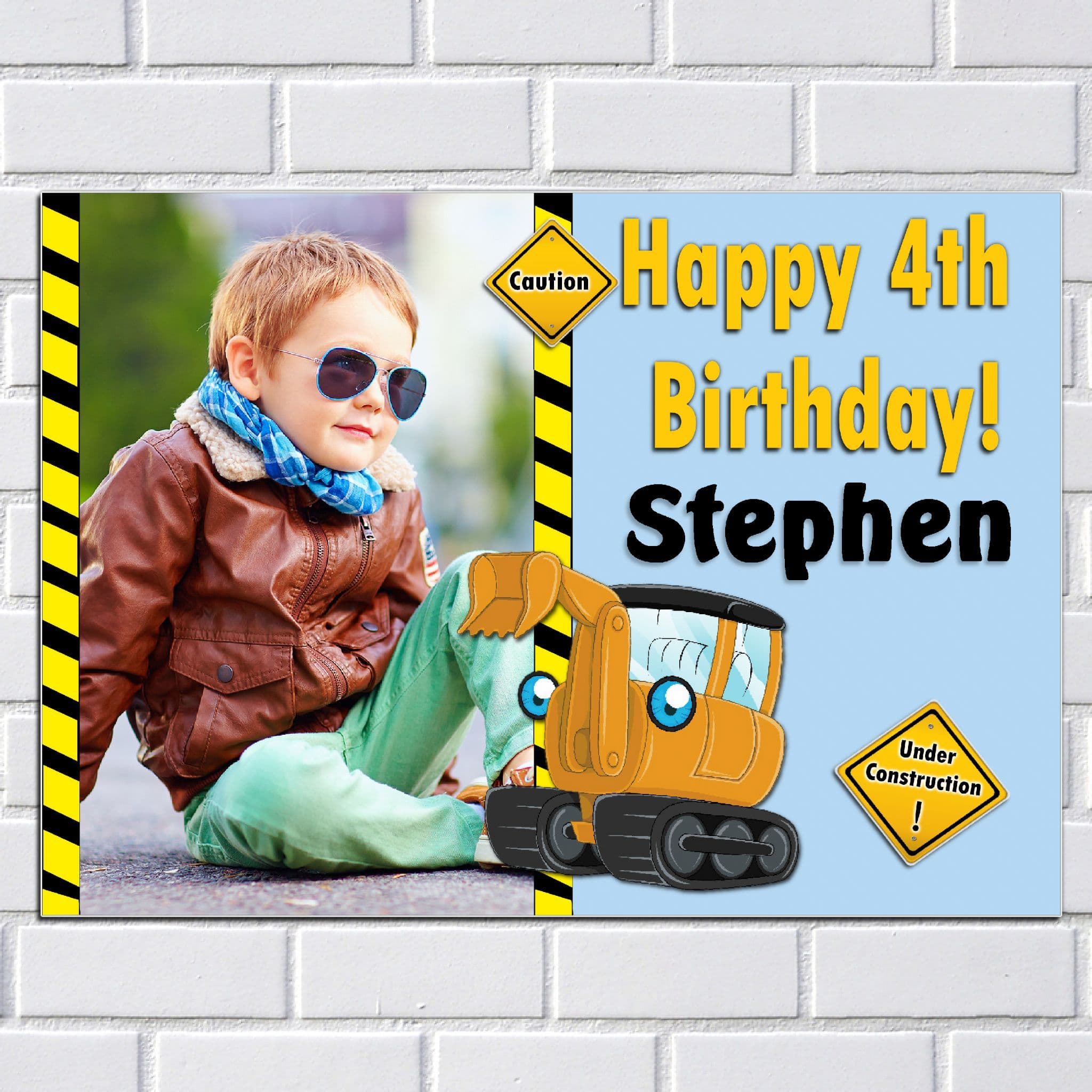 thumbnail image 2 of Make Their Party Pop With A Custom Digger Banner – Any Name You Want! 2 of 3