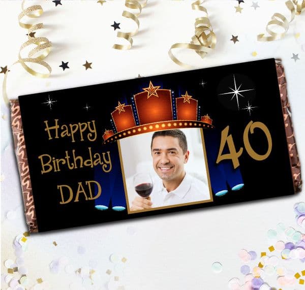 Personalised Milk Chocolate Bar - Happy Birthday Gift N32