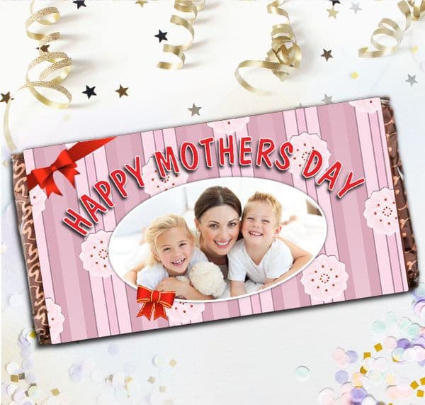 Personalised Mothers Day Milk Chocolate Bar - Happy Mothers Day Gift N1