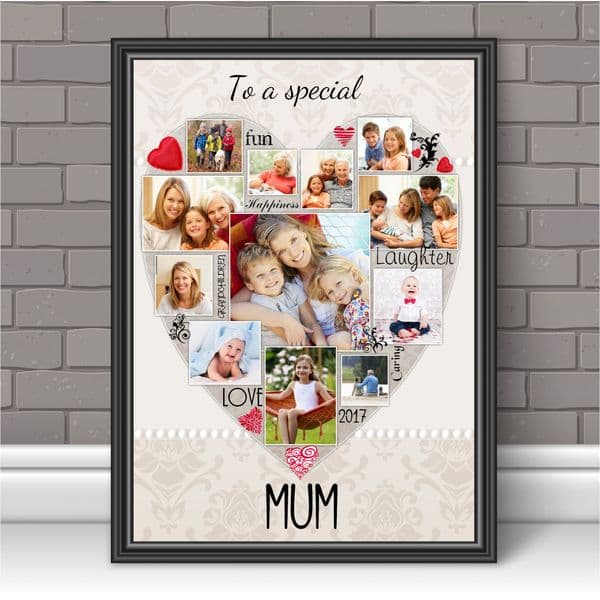 Personalised Special Mum Photo Poster Print Word Art Keepsake Gift N123 Unframed