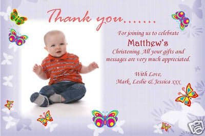Personalised Thank You Cards