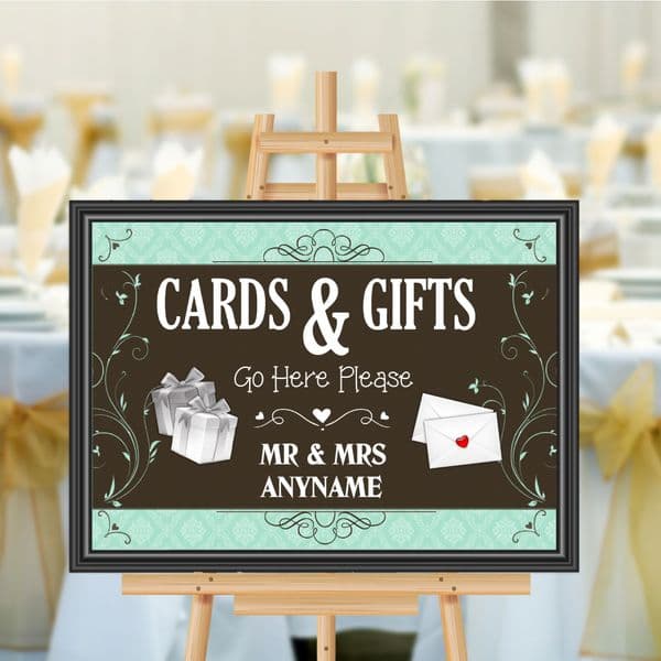 Personalised Wedding Cards & Gifts Sign Poster Banner - Print N180