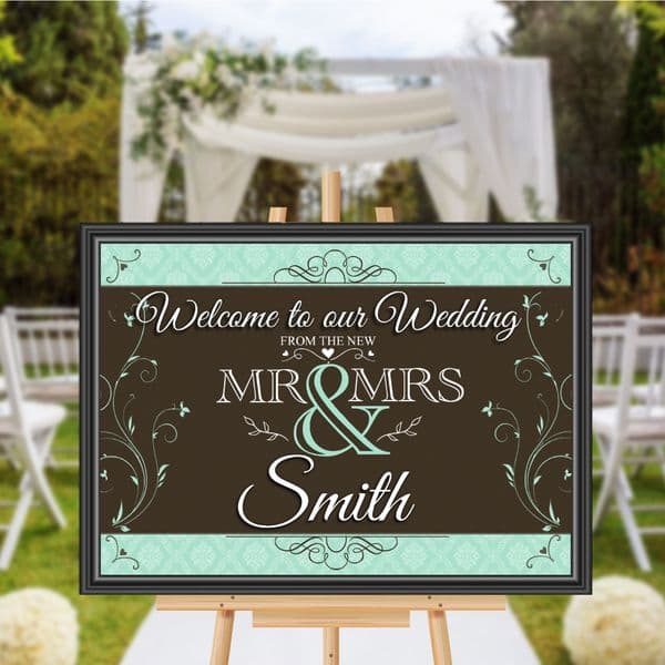Personalised Welcome to our Wedding Sign Poster Banner - Print N168