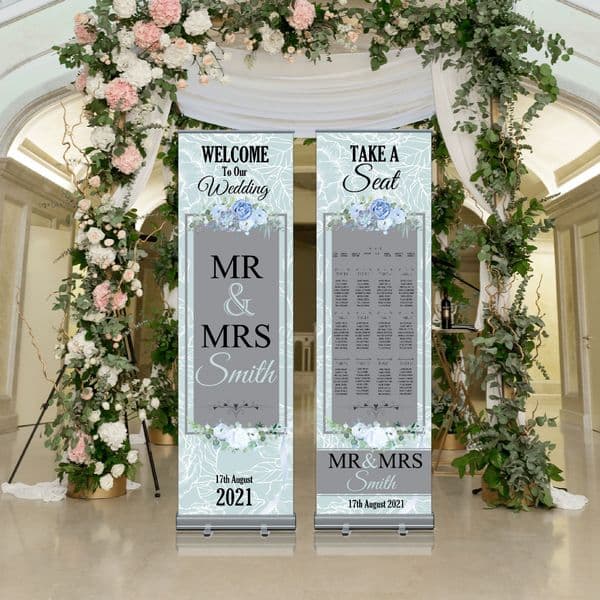 Wedding Roller Banner N6 - Welcome to our Wedding / Table Seating Plan