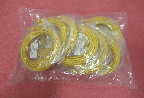 10 x New CableNet 67-5030 3m Cat5e RJ45 Yellow U/UTP PVC 24AWG Patch Cable