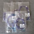 10 x New CablesToGo Ethernet RJ45 Male 1m 1.5m 2m Cat5e Purple UTP Patch Cable