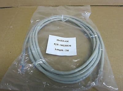11 x Maxxam Enhanced Grey Cat 5 UTP Verified 3M RJ45 Patch leads - MGX030