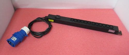12 Way 12xC14 With 16A Commando Switch Power Distribution Units 1U 3M
