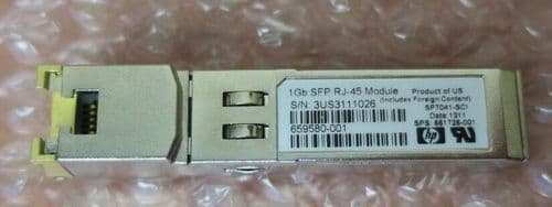 12 x HP 1Gb SFP RJ-45 Plug-In Transceiver Module 661726-001 659580-001