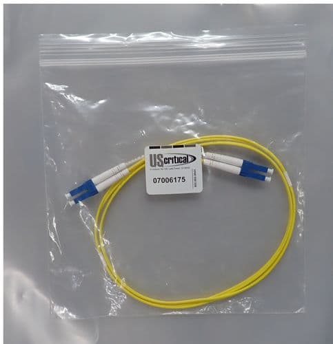 12 x New US Critical 07006175 Fibre Cable Single Mode LC To LC Duplex Yellow 1M