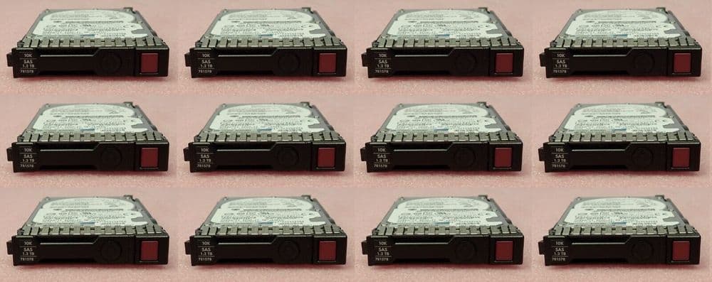 12x HP Proliant 1.2TB 10K SAS 12G 2.5
