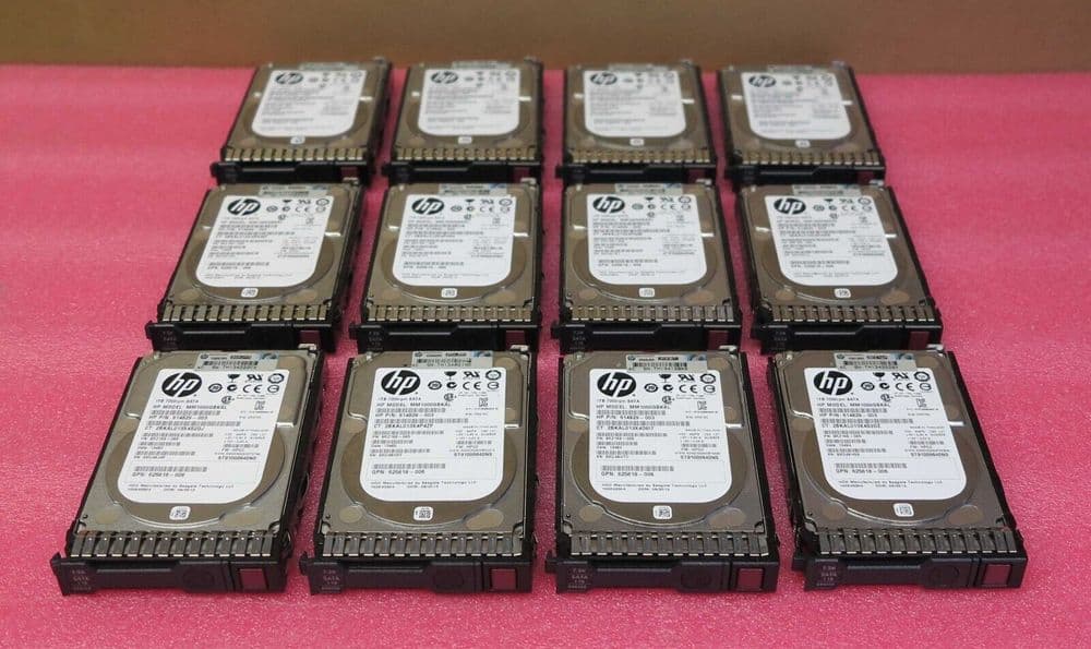 12x HPE 1TB 2.5