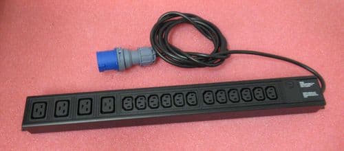 16-Way Vertical PDU VIEC12/C194/16A 12xC13 & 4xC19 Sockets 16A Commando Plug 3M