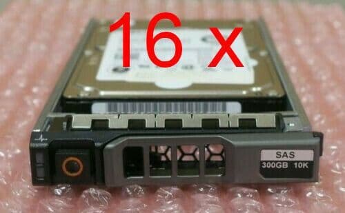 16 x Dell 300GB SAS 10k 6G 2.5