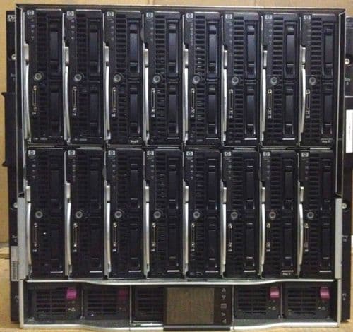 16 x HP ProLiant BL460c G6 32 x SIX-CORE XEON 768GB Ram BL c7000 Blade Server