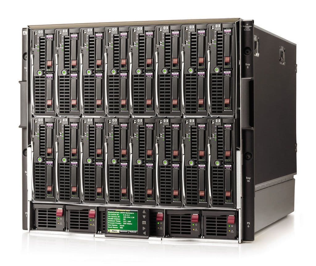 16 x HP ProLiant BL460c G7 Blade Servers 32 x 6-CORE XEON X5675 3 06GHz ...