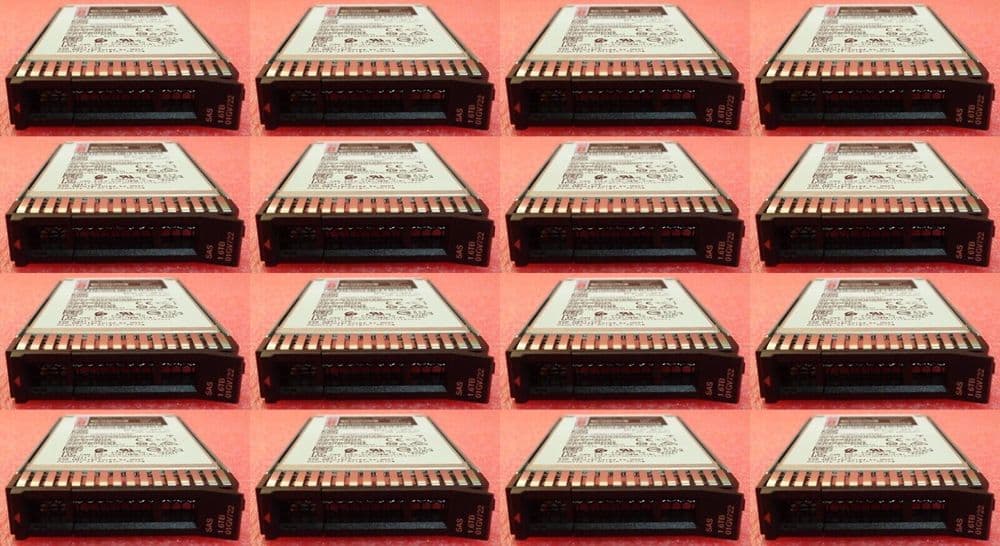 16x Lenovo SystemX 1.6TB SSD SAS 12G WI G3HS 2.5