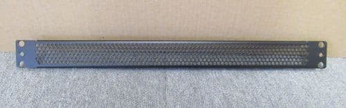 1U 19" Vented Black Mesh Blanking Panel