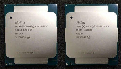 2 Intel Xeon E5-2630L V3 E5-2630Lv3 Eight Core 1.80GHz 20MB Processor CPU SR209