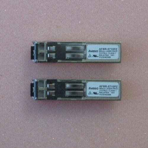 2 x Avago AFBR-5710PZ 1000Base 850nm Dual-LC SX SFP Transceiver Module