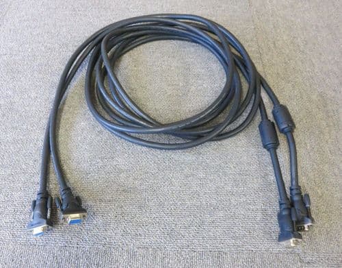 2 x Belkin FID9000-10 Male To Female 10 Foot VGA Extension Cable