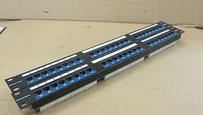 2 x Brand-Rex GigaPlus Network Patch Panel, 24-port RJ45, Rack mount