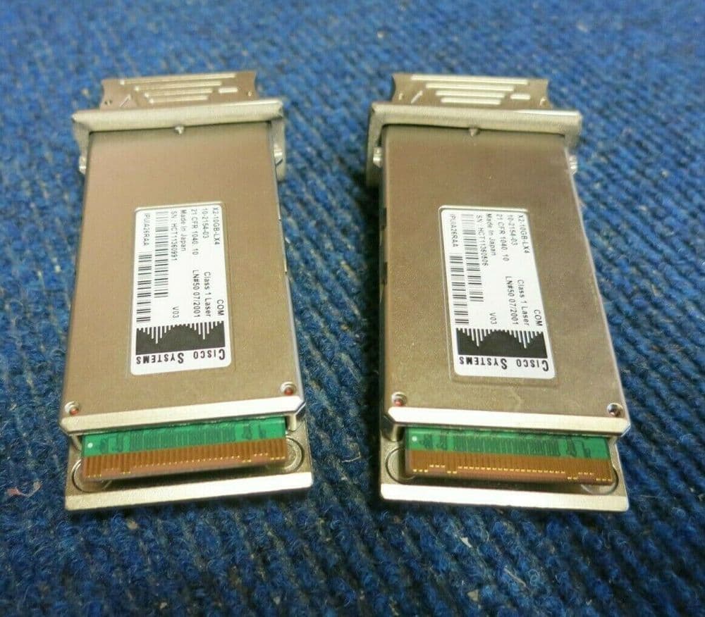 2 x Cisco 10-2154-03 10Gbps Multi-mode Fiber Dual SC Connector X2 ...