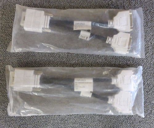 2 x Compupack 6502A002 New 59 Pin DMS M to 2 x DVI-I F Splitter Video Cable