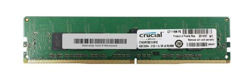 2 x Crucial 4GB DDR4-2133MHz 1Rx8 PC4-2133P UDIMM ECC Memory CT4G4RFS8213