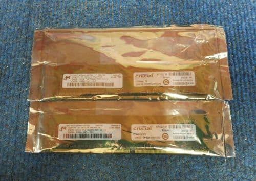 2 x Crucial CT3264AA667.4FB MT4HTF3264AY-667B2 256MB PC2-5300 DDR2 240P CL5 RAM