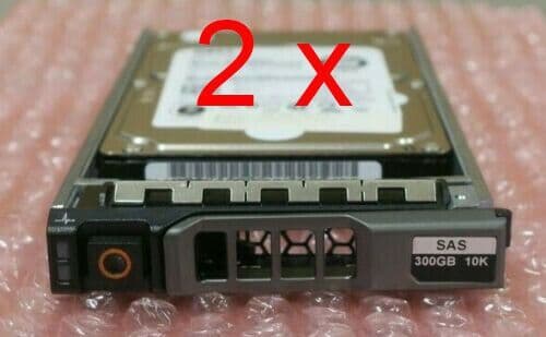 2 x Dell 300GB SAS 10k 6G 2.5