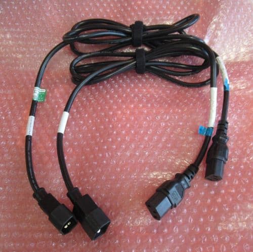 2 x Dell 3T108 960-0072A 1.8M C13 Female To C14 Male Extension Power Cable
