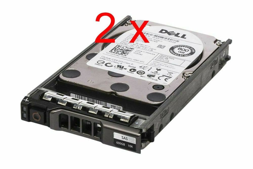 2 x Dell 600GB 2.5