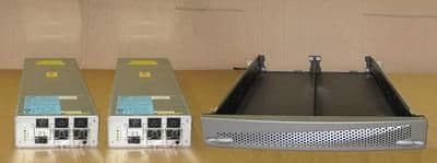 2 x EMC Standby Power Supply 078-000-050 With Clariion Rack Tray Shelf And Bezel