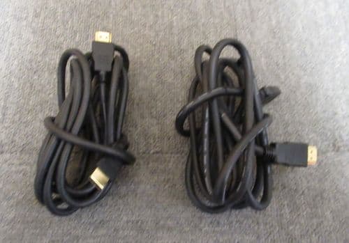 2 x Freeport E256295 AWM Style 20276 High Speed HDMI Cable Male To Male 2.5M