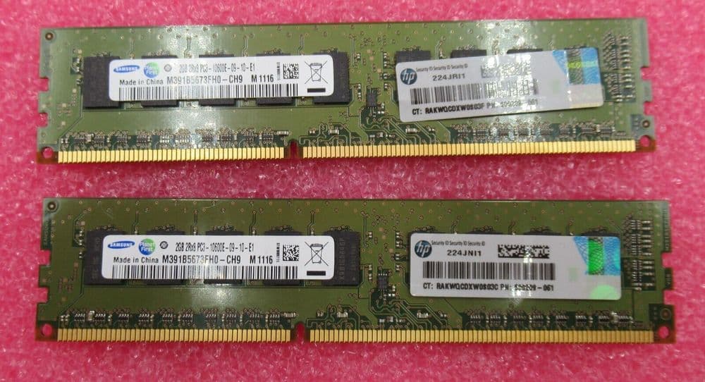HP 500203-061 4GB 2RX4 Ddr3 1333Mhz PC3-10600 Ecc HP 500203-061 4GB 2RX4 Ddr3 1333Mhz PC3-10600 Ecc