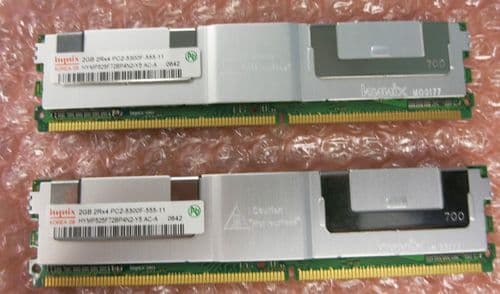 2 x HYNIX HYMP525F72BP4N2-Y5 2GB RAM DDR2 PC2-5300 ECC Fully Buffered Memory