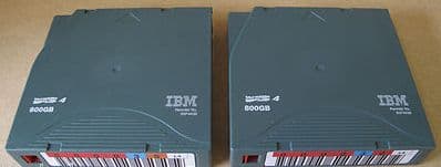 2 x IBM Ultrium LTO 4 800Gb Data Tape/Cartridge P/n 95P4436