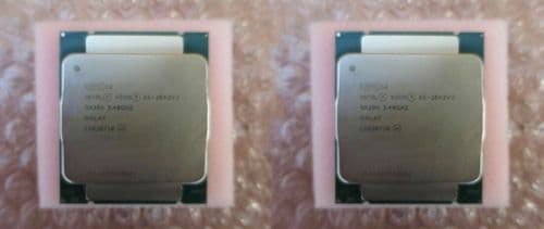 2 x INTEL 6-CORE XEON E5-2643V3 3.40GHZ 20MB CPU PROCESSOR SR204 (Matched Pair)