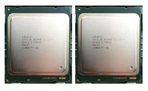 2 x Intel SR0L0 Xeon E5-2690 8-Core 2.90GHz 8.00GT/s 20MB L3 LGA2011 Processor