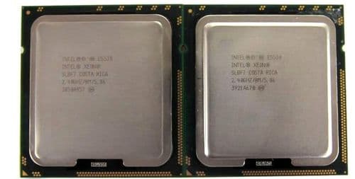 2 x Intel Xeon E5530 Quad Core 2.4GHz/8M/5.86 SLBF7 Socket LGA1366 CPU Processor