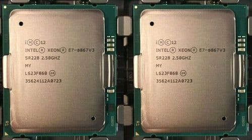 2 x Intel Xeon Sixteen Core E7-8867V3 2.50GHz Server CPU Processor SR228 LGA2011