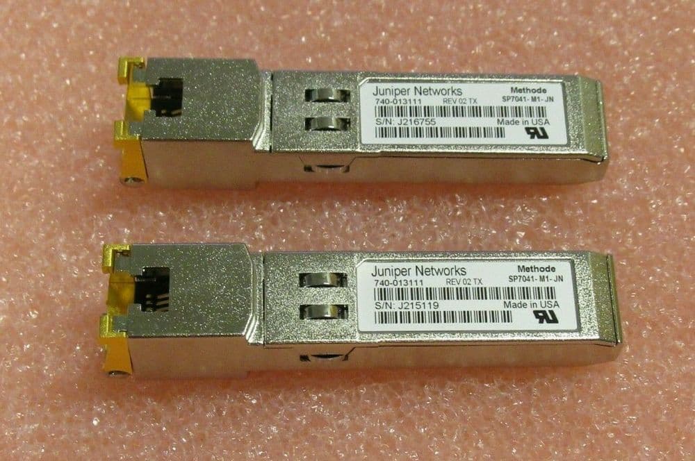 2 x Juniper Networks - 740-013111 - Transceiver Module SFP RJ45 GBIC