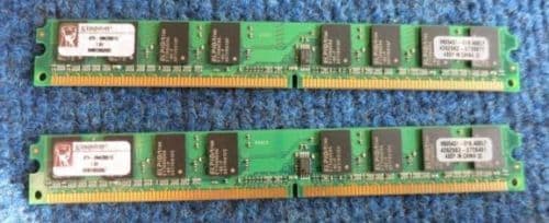 2 x Kingston KTH-XW4300/1G 1GB 240-Pin DDR2 SDRAM DDR2 667 PC2 5300 Memory