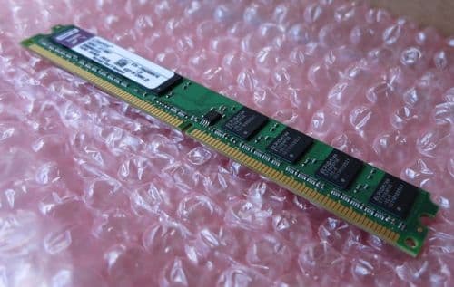 2 x Kingston KTH-XW4400C6/2G 2GB PC2-6400 DDR2 800 240 Desktop RAM Low Profile