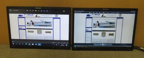 2 x Lenovo ThinkVision LT2252PWA 2572MB1 22" LCD TFT LED Monitor VGA DVI DP