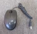 2 x Logitech M-U0026 M90 M100 Grey Optical USB Wired 3-Button Scroll Wheel Mouse