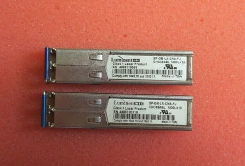 2 x Luminent 1Gb/s LX 10km 1310nm SFP Optical Transceiver Module SP-GB-LX-CNA-FJ
