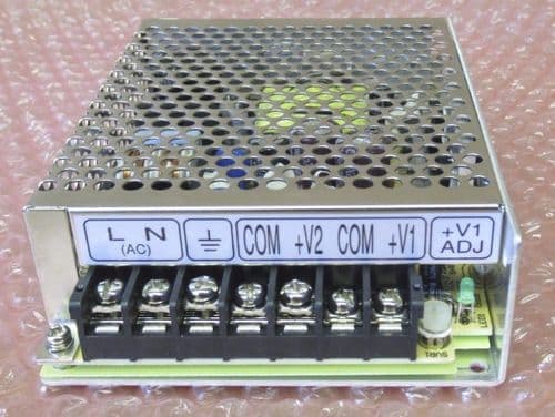 2 x Mean Well NED-50B DC Switching Power Supply 50W Dual 5V 4.0A 24V 1.4A